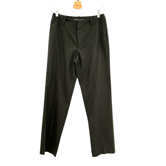 Ralph Lauren Black Label‎ Vintage Trouser Pants Wool Olive Green Size 4 - Picture 1 of 11